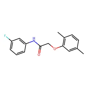 2-(2,5-dimethylphenoxy)-N-(3-fluorophenyl)acetamide structure