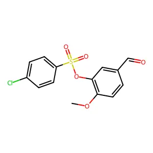 5-Formyl-2-methoxyphenyl 4-chlorobenzenesulfonate structure