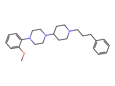 1-(2-Methoxyphenyl)-4-[1-(3-phenylpropyl)piperidin-4-yl]piperazine structure