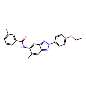 N-[2-(4-ethoxyphenyl)-6-methylbenzotriazol-5-yl]-3-iodobenzamide structure