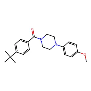 1-(4-Tert-butylbenzoyl)-4-(4-methoxyphenyl)piperazine structure