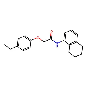2-(4-ethylphenoxy)-N-(5,6,7,8-tetrahydronaphthalen-1-yl)acetamide structure