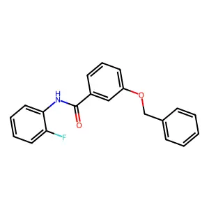 3-(benzyloxy)-N-(2-fluorophenyl)benzamide structure