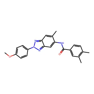 N-[2-(4-methoxyphenyl)-6-methylbenzotriazol-5-yl]-3,4-dimethylbenzamide structure