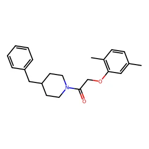 1-(4-Benzylpiperidin-1-yl)-2-(2,5-dimethylphenoxy)ethanone structure