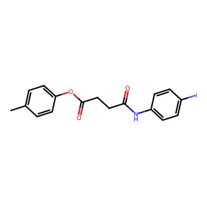 4-Methylphenyl 4-[(4-iodophenyl)amino]-4-oxobutanoate structure