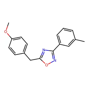 5-(4-Methoxybenzyl)-3-(3-methylphenyl)-1,2,4-oxadiazole structure
