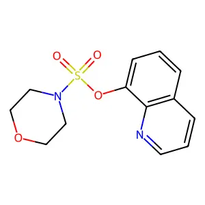 Quinolin-8-yl morpholine-4-sulfonate structure