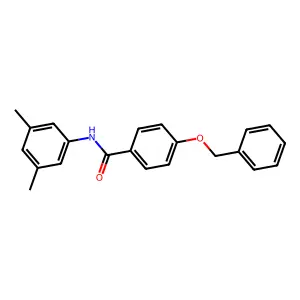 N-(3,5-dimethylphenyl)-4-phenylmethoxybenzamide structure
