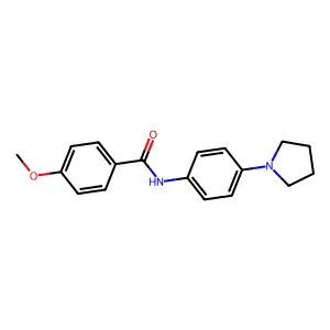 4-甲氧基-N-(4-吡咯烷-1-基苯基)苯甲酰胺 structure