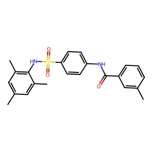 N-{4-[(mesitylamino)sulfonyl]phenyl}-3-methylbenzamide structure