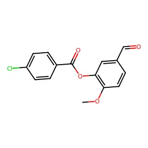 5-Formyl-2-methoxyphenyl 4-chlorobenzoate structure