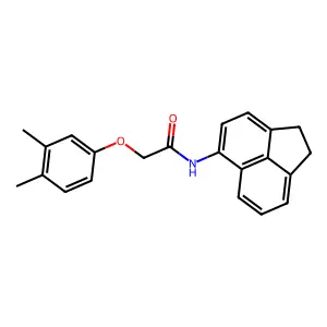 N-(1,2-dihydroacenaphthylen-5-yl)-2-(3,4-dimethylphenoxy)acetamide structure
