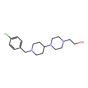 2-{4-[1-(4-Chlorobenzyl)piperidin-4-yl]piperazin-1-yl}ethanol structure