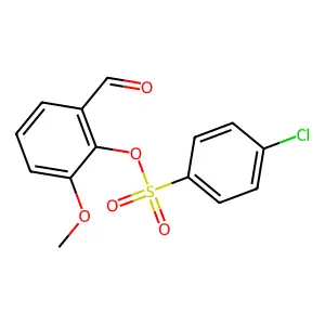 2-Formyl-6-methoxyphenyl 4-chlorobenzenesulfonate structure