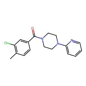 (3-Chloro-4-methylphenyl)-(4-pyridin-2-ylpiperazin-1-yl)methanone structure