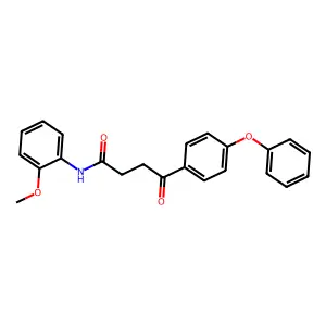N-(2-methoxyphenyl)-4-oxo-4-(4-phenoxyphenyl)butanamide structure