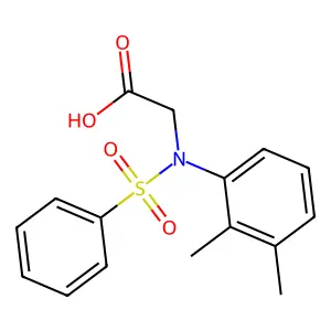 N-(2,3-Dimethylphenyl)-N-(phenylsulfonyl)glycine structure