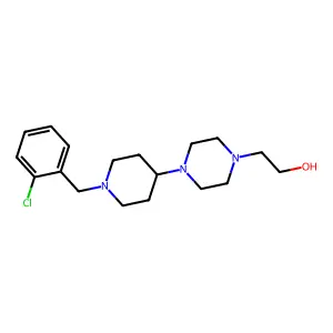 2-{4-[1-(2-Chlorobenzyl)piperidin-4-yl]piperazin-1-yl}ethanol structure