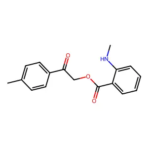 2-(4-Methylphenyl)-2-oxoethyl 2-(methylamino)benzoate structure