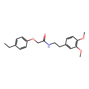 N-[2-(3,4-dimethoxyphenyl)ethyl]-2-(4-ethylphenoxy)acetamide structure