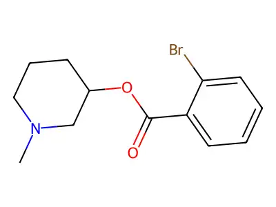1-Methylpiperidin-3-yl 2-bromobenzoate structure