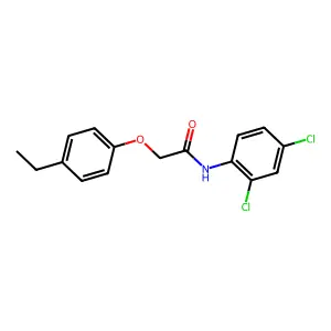 N-(2,4-dichlorophenyl)-2-(4-ethylphenoxy)acetamide structure