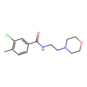 3-chloro-4-methyl-N-[2-(morpholin-4-yl)ethyl]benzamide structure