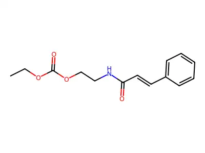 2-(3-苯基丙-2-烯酰氨基)乙基碳酸乙酯 structure
