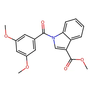 Methyl 1-(3,5-dimethoxybenzoyl)indole-3-carboxylate structure