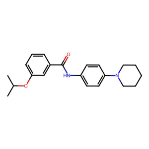N-(4-piperidin-1-ylphenyl)-3-propan-2-yloxybenzamide structure