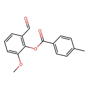 2-Formyl-6-methoxyphenyl 4-methylbenzoate structure
