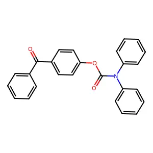 4-(Phenylcarbonyl)phenyl diphenylcarbamate structure