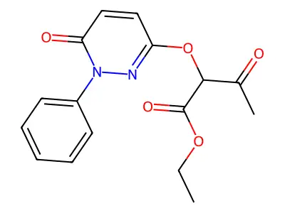 Ethyl 3-oxo-2-(6-oxo-1-phenylpyridazin-3-yl)oxybutanoate structure