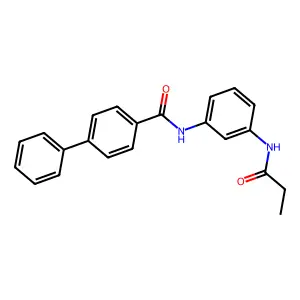 4-phenyl-N-[3-(propanoylamino)phenyl]benzamide structure