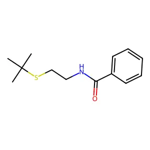 N-(2-tert-butylsulfanylethyl)benzamide structure