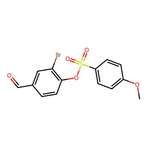 2-Bromo-4-formylphenyl 4-methoxybenzenesulfonate structure