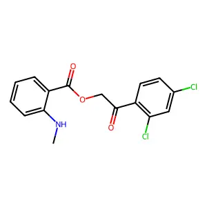 2-(2,4-Dichlorophenyl)-2-oxoethyl 2-(methylamino)benzoate structure