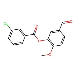 5-Formyl-2-methoxyphenyl 3-chlorobenzoate structure