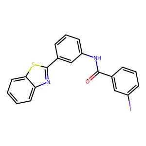 N-[3-(1,3-benzothiazol-2-yl)phenyl]-3-iodobenzamide structure