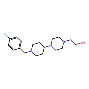 2-{4-[1-(4-Fluorobenzyl)piperidin-4-yl]piperazin-1-yl}ethanol structure
