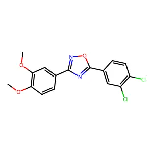 5-(3,4-Dichlorophenyl)-3-(3,4-dimethoxyphenyl)-1,2,4-oxadiazole structure