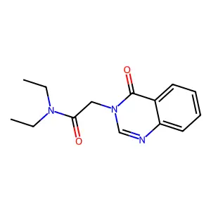 N,N-diethyl-2-(4-oxoquinazolin-3-yl)acetamide structure