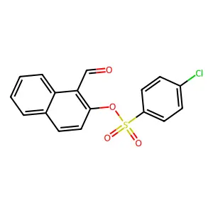 1-Formyl-2-naphthyl 4-chlorobenzenesulfonate structure