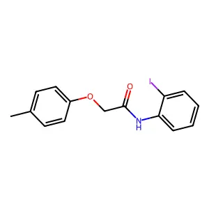 N-(2-iodophenyl)-2-(4-methylphenoxy)acetamide structure