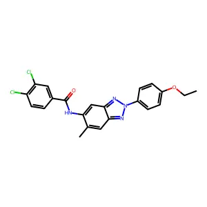 3,4-dichloro-N-[2-(4-ethoxyphenyl)-6-methylbenzotriazol-5-yl]benzamide structure