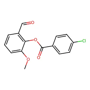 2-Formyl-6-methoxyphenyl 4-chlorobenzoate structure