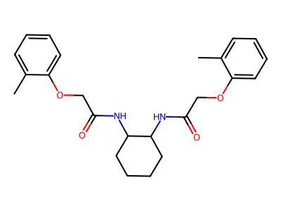 2-(2-methylphenoxy)-N-[2-[[2-(2-methylphenoxy)acetyl]amino]cyclohexyl]acetamide structure