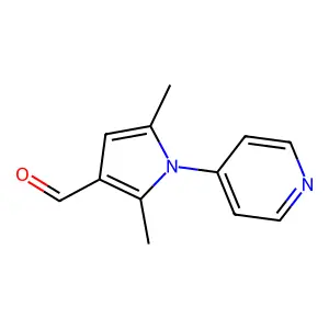 2,5-dimethyl-1-(pyridin-4-yl)-1H-pyrrole-3-carbaldehyde structure