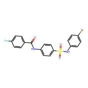 N-[4-[(4-bromophenyl)sulfamoyl]phenyl]-4-fluorobenzamide structure